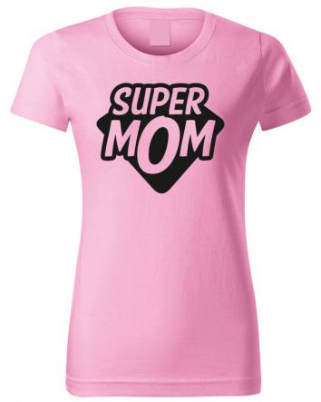 Super Mom-Női póló-XS-Rózsaszín