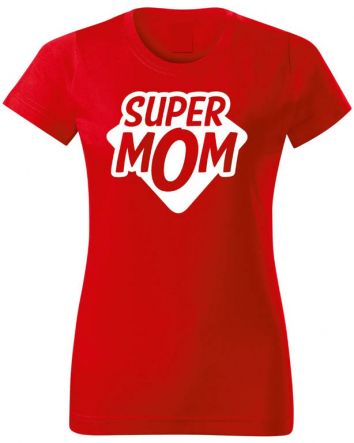 Super Mom-Női póló-XS-Piros