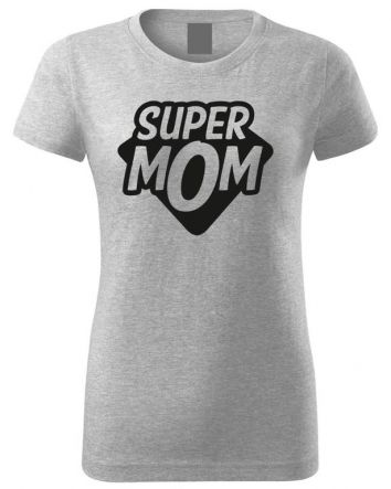 Super Mom-Női póló-XS-Szürke
