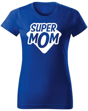 Super Mom-Női póló-XS-Kék