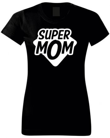 Super Mom-Női póló-XS-Fekete
