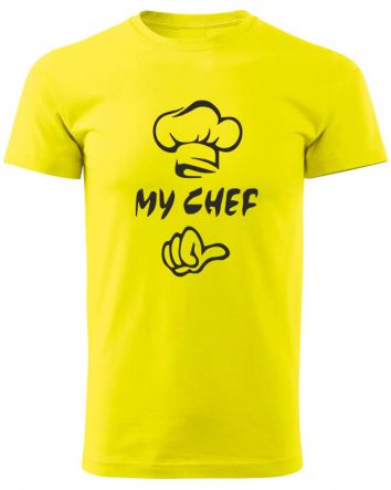 My Chef-Férfi póló-S-Sárga