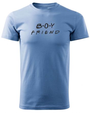 Boy Friend-Férfi póló-S-Égszínkék