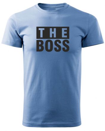 The Boss -Férfi póló-S-Égszínkék