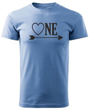 One Love-Férfi póló-S-Égszínkék