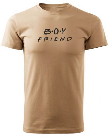 Boy Friend-Férfi póló-S-Homok