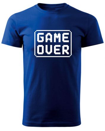 Game Over-Férfi póló-S-Kék
