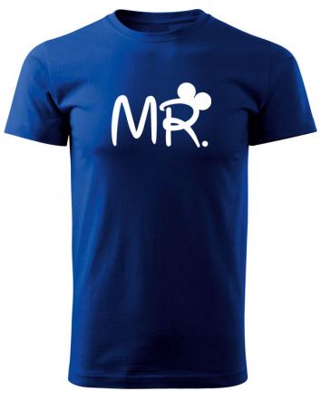 Mr Mickey-Férfi póló-S-Kék