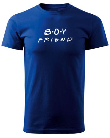 Boy Friend-Férfi póló-S-Kék