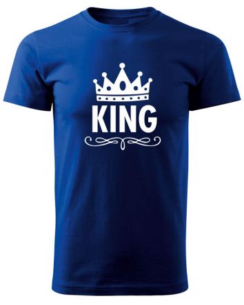 King-Férfi póló-S-Kék