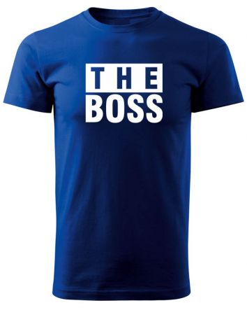 The Boss -Férfi póló-S-Kék