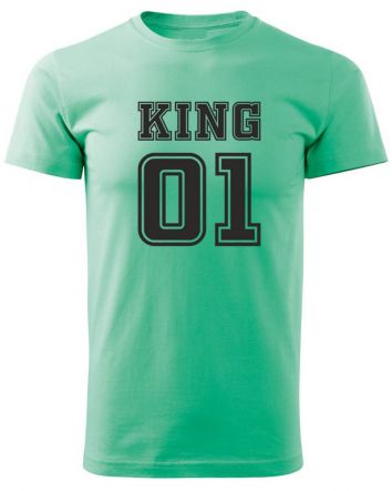 King 01-Férfi póló-S-Menta