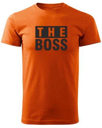 The Boss -Férfi póló-S-Narancs