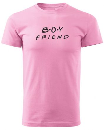 Boy Friend-Férfi póló-S-Rózsaszín