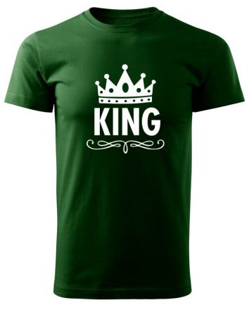 King-Férfi póló-S-Zöld