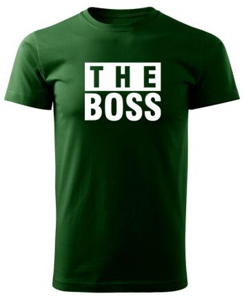 The Boss -Férfi póló-S-Zöld