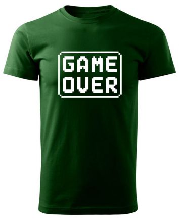 Game Over-Férfi póló-S-Zöld