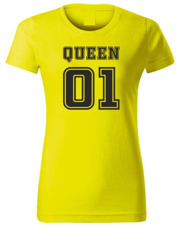 Queen 01-Női póló-XS-Sárga