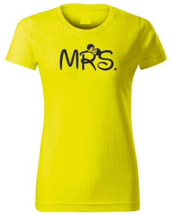 Mrs Minnie-Női póló-XS-Sárga