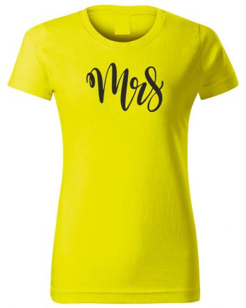 Mrs-Női póló-XS-Sárga