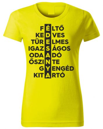 Édesanya-Női póló-XS-Sárga