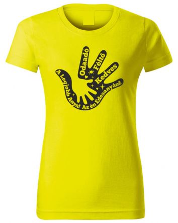 Anya kéz-Női póló-XS-Sárga