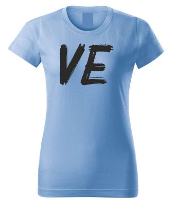 Love - Ve -Női póló-XS-Égszínkék