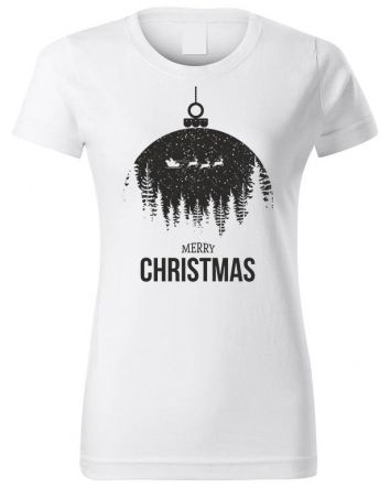 Merry Christmas Női póló-Női póló-XS-Fehér