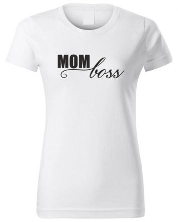 Mom Boss-Női póló-XS-Fehér