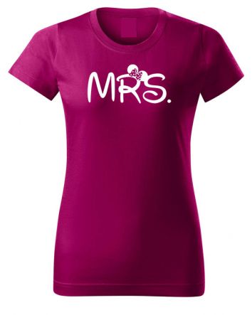 Mrs Minnie-Női póló-XS-Fukszia