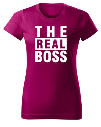 The Real Boss-Női póló-XS-Fukszia