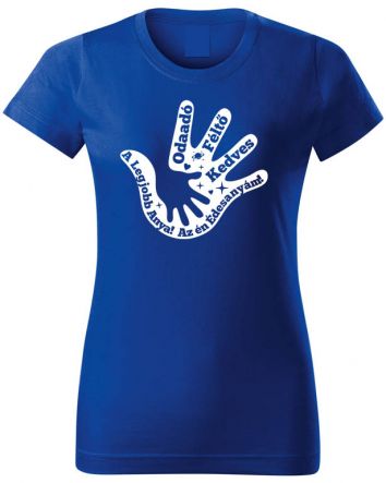 Anya kéz-Női póló-XS-Kék