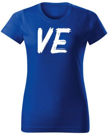 Love - Ve -Női póló-XS-Kék