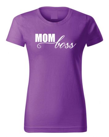 Mom Boss-Női póló-XS-Lila