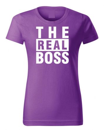 The Real Boss-Női póló-XS-Lila