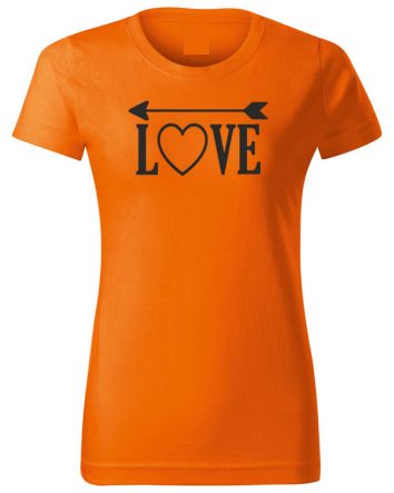 Love -Női póló-XS-Narancs