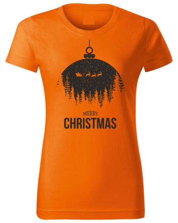 Merry Christmas Női póló-Női póló-XS-Narancs