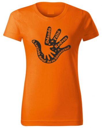 Anya kéz-Női póló-XS-Narancs