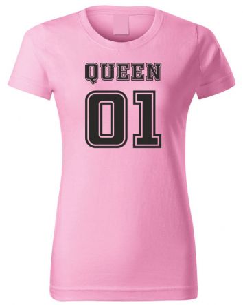 Queen 01-Női póló-XS-Rózsaszín