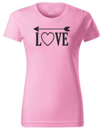 Love -Női póló-XS-Rózsaszín