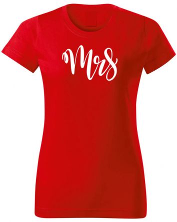 Mrs-Női póló-XS-Piros