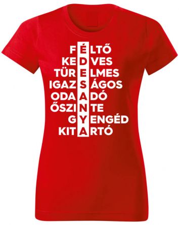 Édesanya-Női póló-XS-Piros