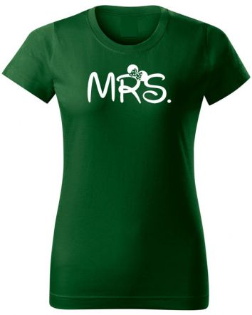 Mrs Minnie-Női póló-XS-Zöld