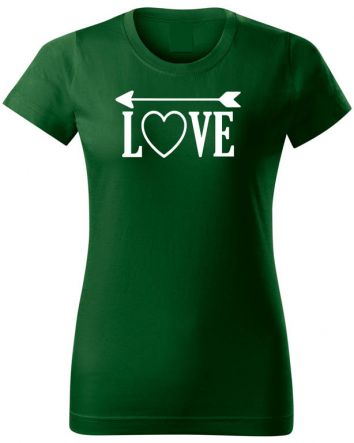 Love -Női póló-XS-Zöld