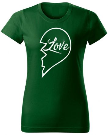 True Love - Love-Női póló-XS-Zöld