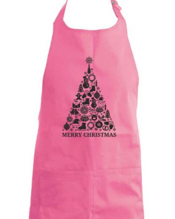 Karácsonyfa Kötény-Kötény-One size-Rózsaszín