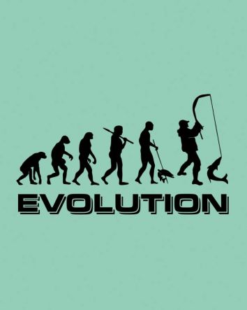 Horgász Evolution póló