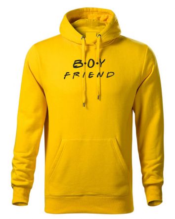  Boy Friend Férfi kapucnis pulóver-Férfi kapucnis pulóver-S-Okkersárga