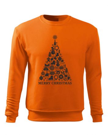 Karácsonyfa Férfi pulóver-Férfi pulóver-S-Narancs