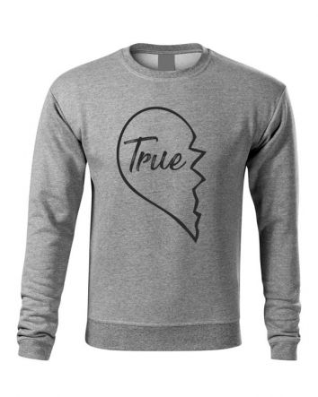 True Love - True Férfi pulóver-Férfi pulóver-S-Szürke